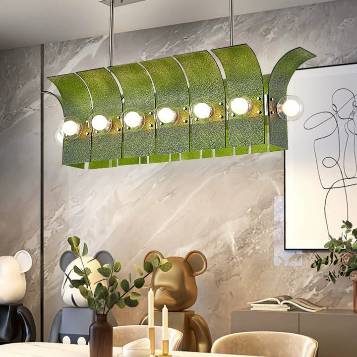 Palm Chandelier – Chrome Glass Modern Light for Living Room Decor | Vinlighting