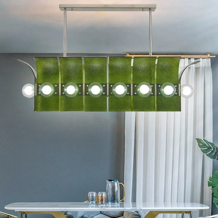 Palm Chandelier – Chrome Glass Modern Light for Living Room Decor | Vinlighting