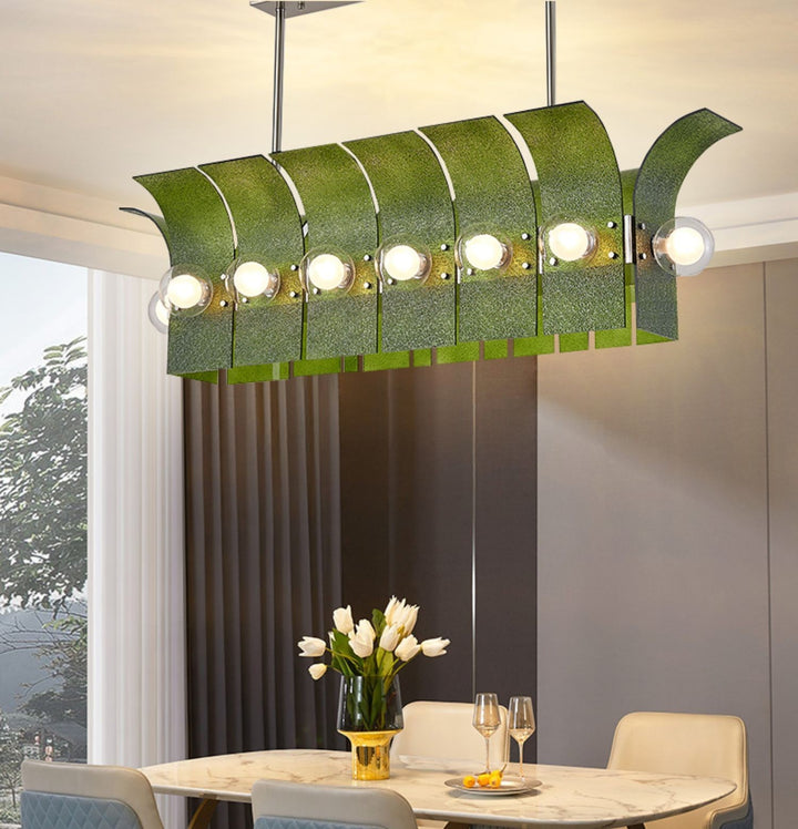 Palm Chandelier – Chrome Glass Modern Light for Living Room Decor | Vinlighting