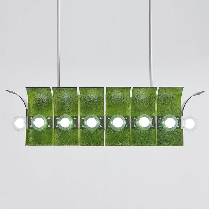Palm Chandelier – Chrome Glass Modern Light for Living Room Decor | Vinlighting