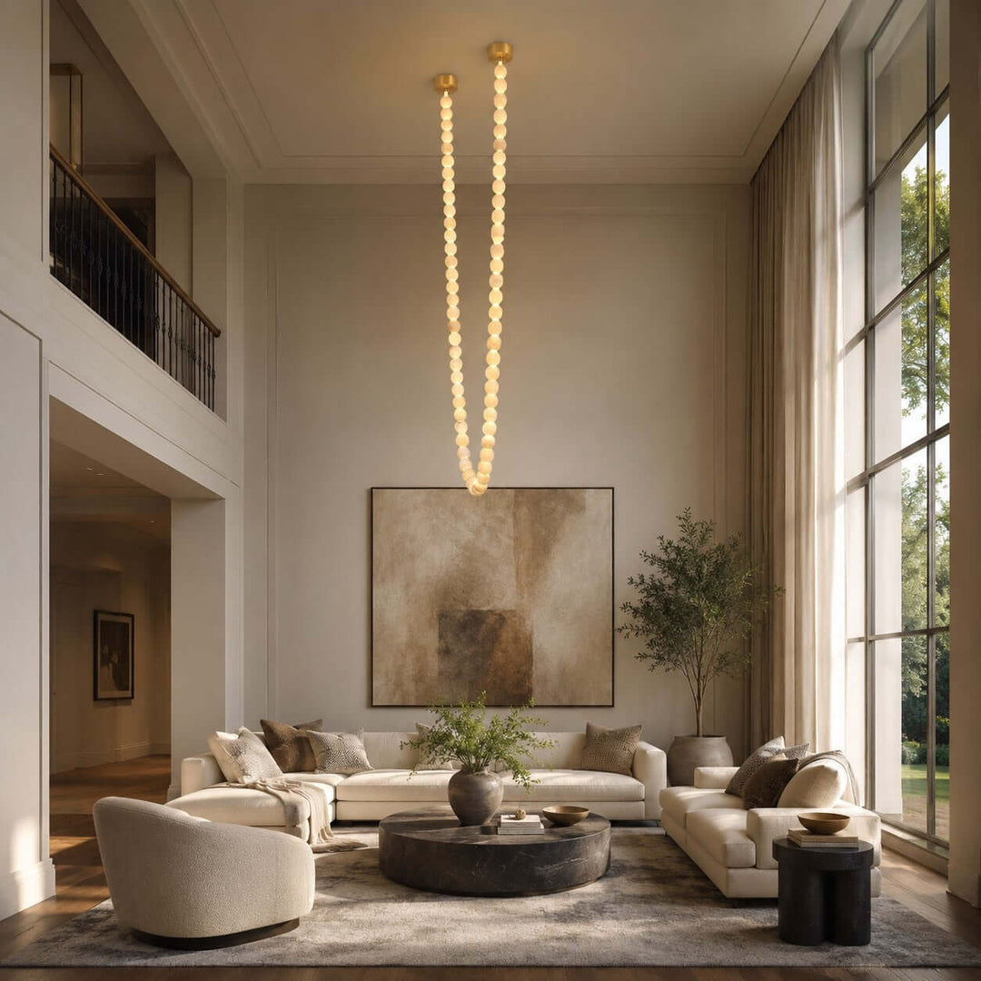 Palora Chandelier - Modern Luxury Alabaster Staircase Light | Vinlighting