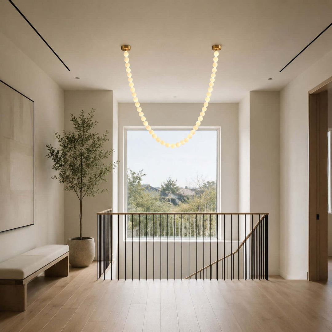 Palora Chandelier - Modern Luxury Alabaster Staircase Light | Vinlighting