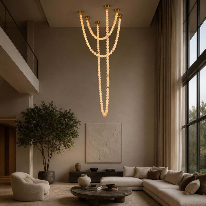 Palora Chandelier - Modern Luxury Alabaster Staircase Light | Vinlighting