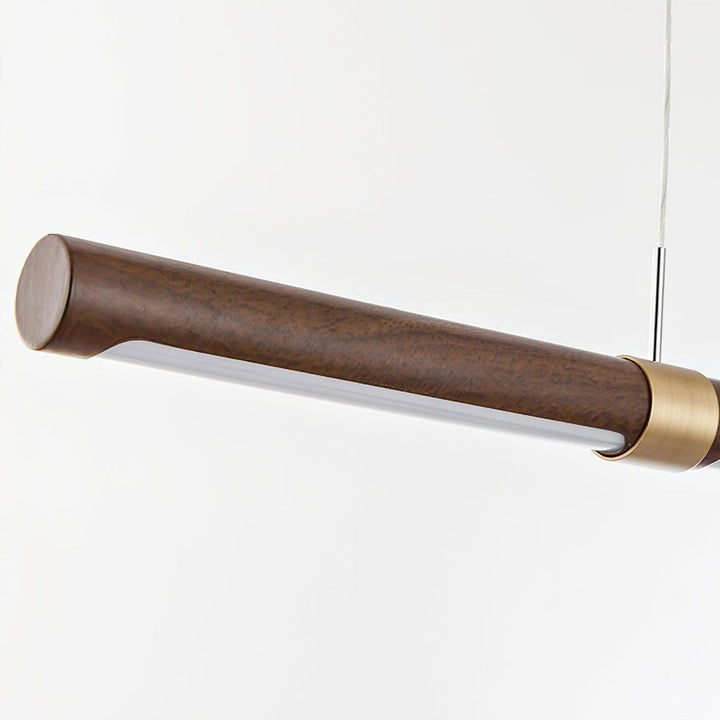 Parale Pendant Light – Modern Cylinder Wood & Metal Fixture | Vinlighting