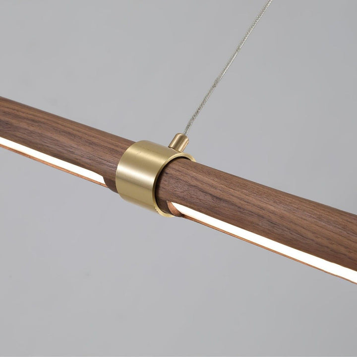 Parale Pendant Light – Modern Cylinder Wood & Metal Fixture | Vinlighting