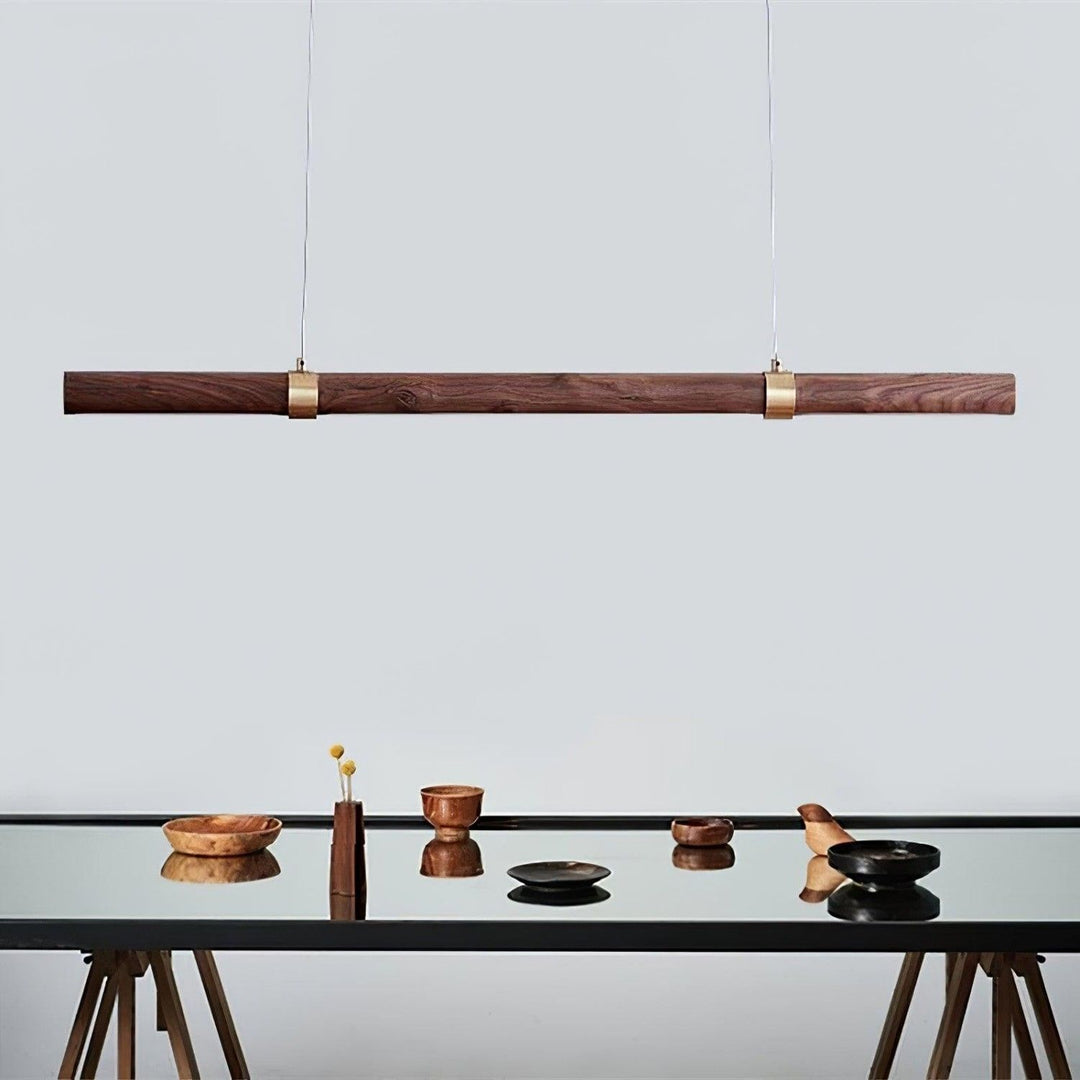 Parale Pendant Light – Modern Cylinder Wood & Metal Fixture | Vinlighting
