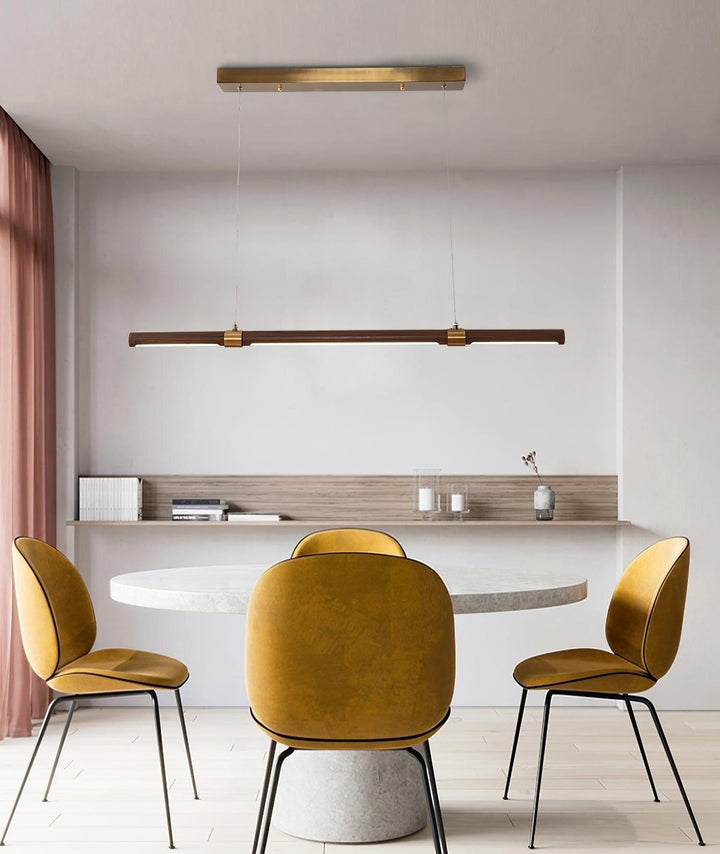 Parale Pendant Light – Modern Cylinder Wood & Metal Fixture | Vinlighting