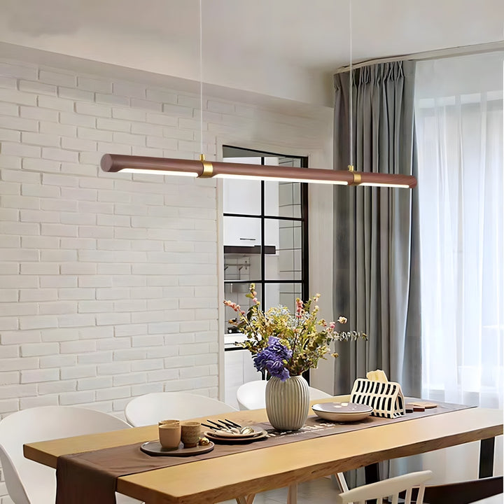 Parale Pendant Light – Modern Cylinder Wood & Metal Fixture | Vinlighting