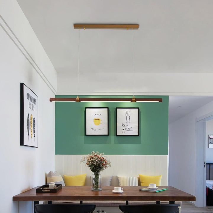 Parale Pendant Light – Modern Cylinder Wood & Metal Fixture | Vinlighting