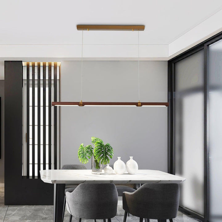 Parale Pendant Light – Modern Cylinder Wood & Metal Fixture | Vinlighting