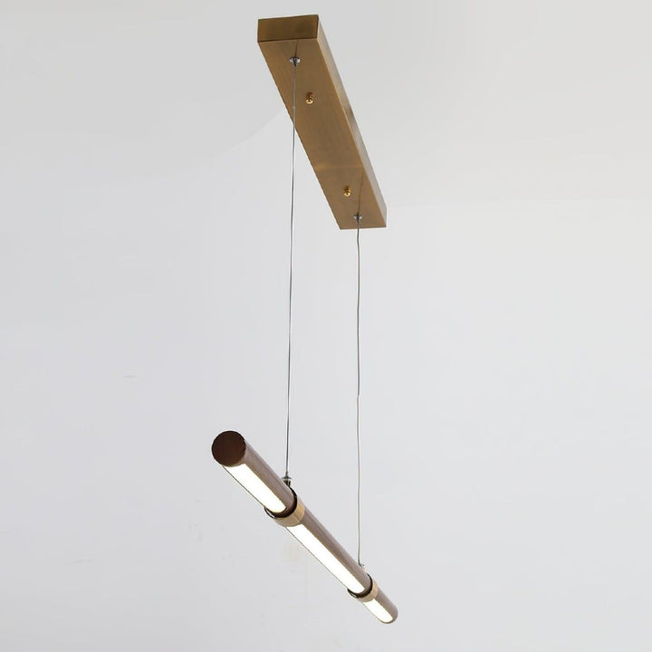 Parale Pendant Light – Modern Cylinder Wood & Metal Fixture | Vinlighting