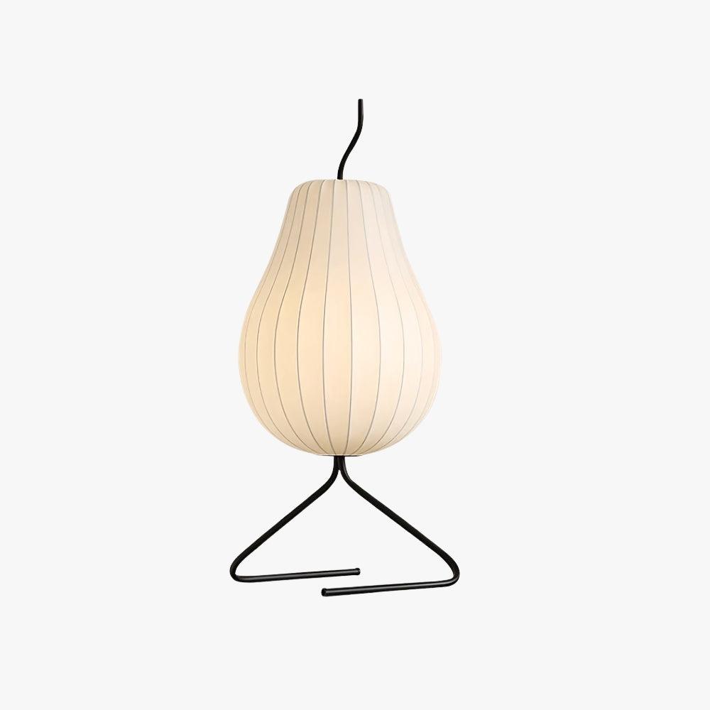 Pear Silk Floor Lamp - Elegant Silk Wound Shade, Warm Lighting | Vinlighting | Vinlighting