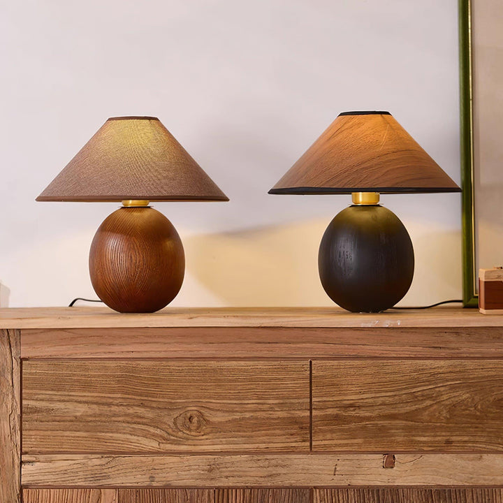 Penna Table Lamp - Wooden Modern Lamp for Bedroom | Vinlighting | Vinlighting