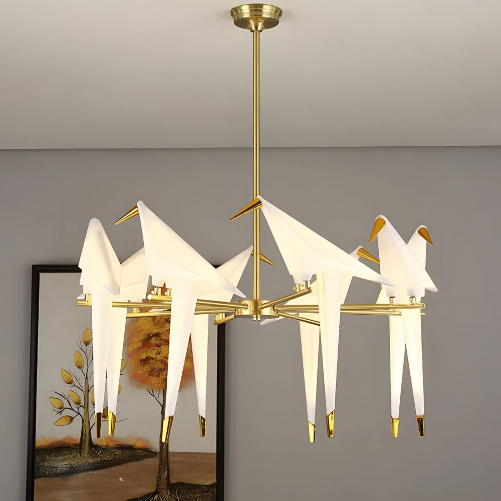 Perching Bird Chandelier | Nature-Inspired Light Fixture | Vinlighting | Vinlighting