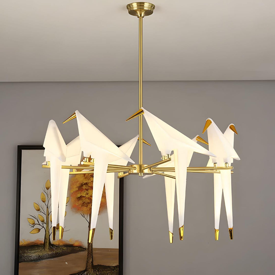 Perching Bird Chandelier | Nature-Inspired Light Fixture | Vinlighting | Vinlighting