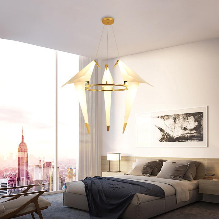 Perching Bird Chandelier | Nature-Inspired Light Fixture | Vinlighting | Vinlighting