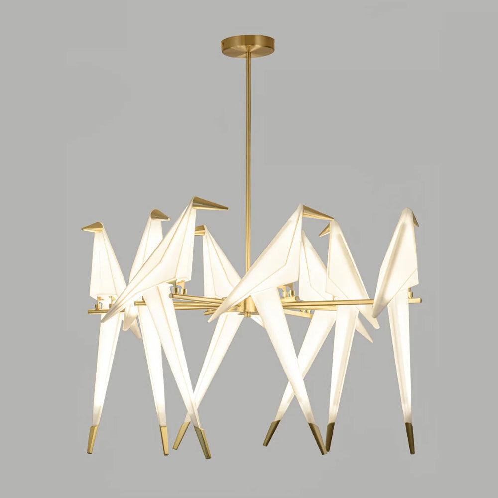 Perching Bird Chandelier | Nature-Inspired Light Fixture | Vinlighting | Vinlighting
