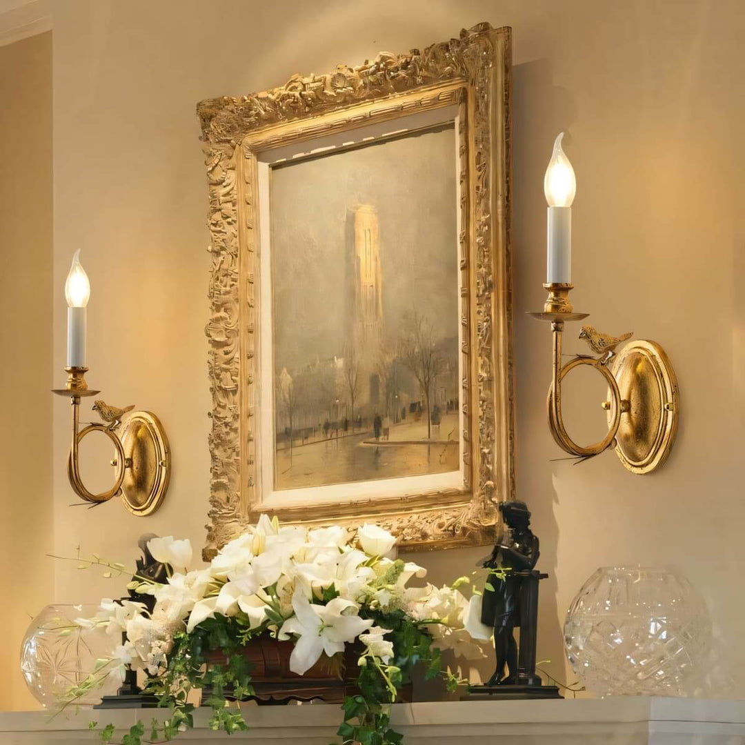 Perching Bird Wall Lamp – French Vintage Creative Decorative