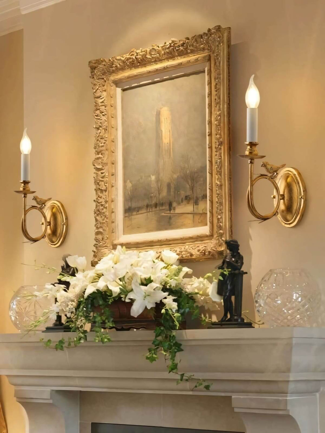 Perching Bird Wall Lamp – French Vintage Creative Decorative