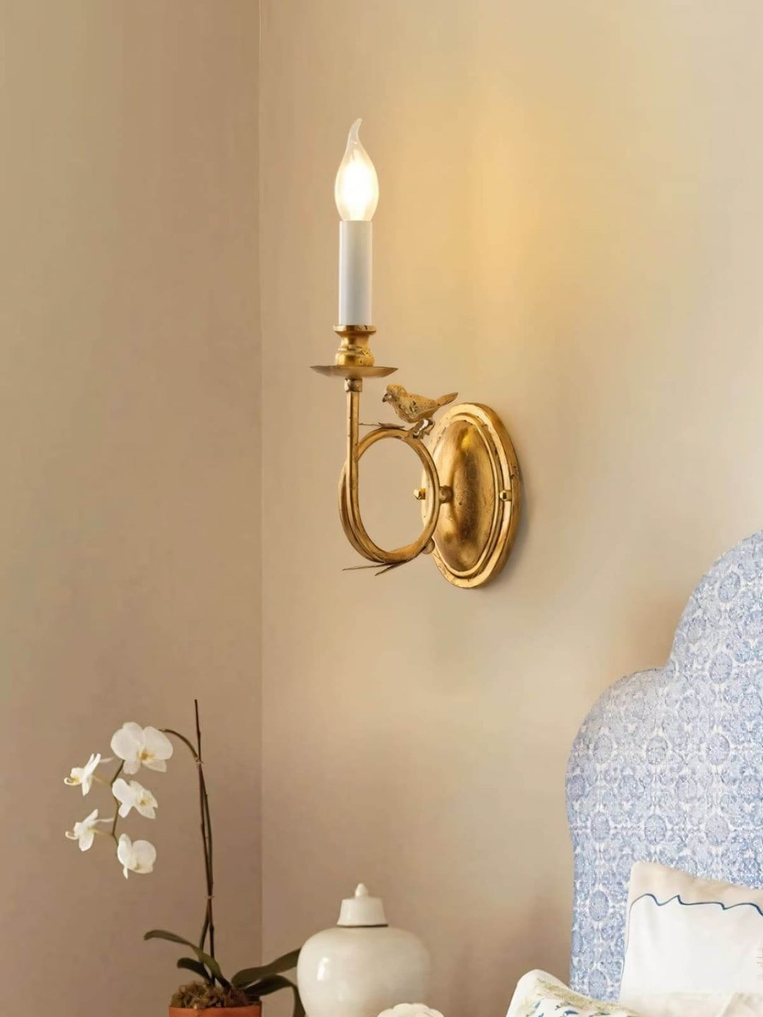 Perching Bird Wall Lamp – French Vintage Creative Decorative