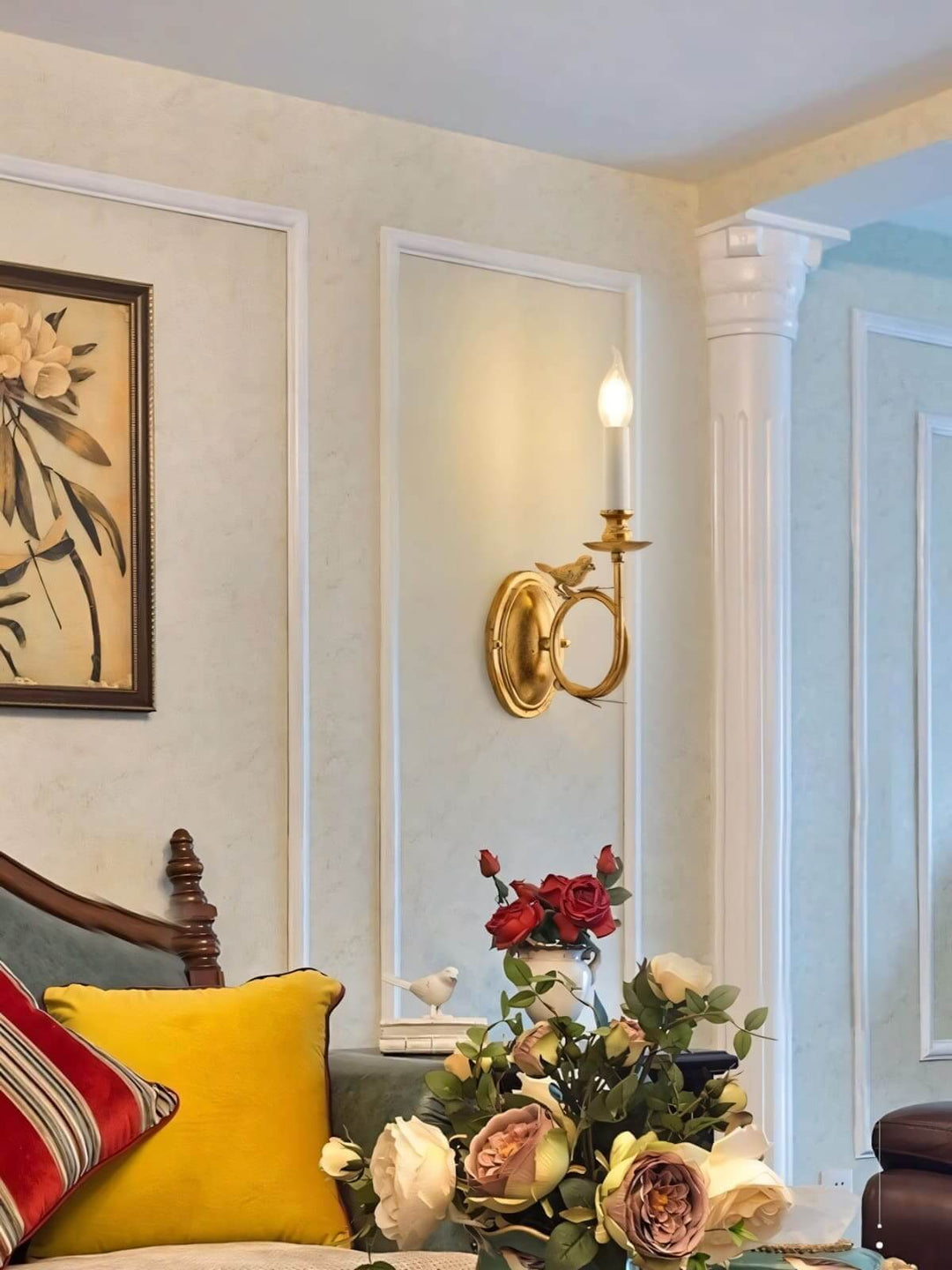 Perching Bird Wall Lamp – French Vintage Creative Decorative