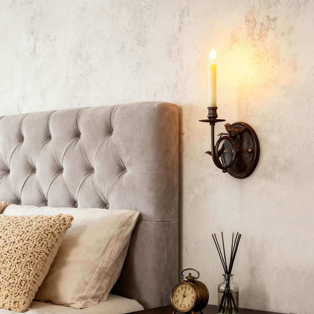 Perching Bird Wall Lamp – French Vintage Creative Decorative