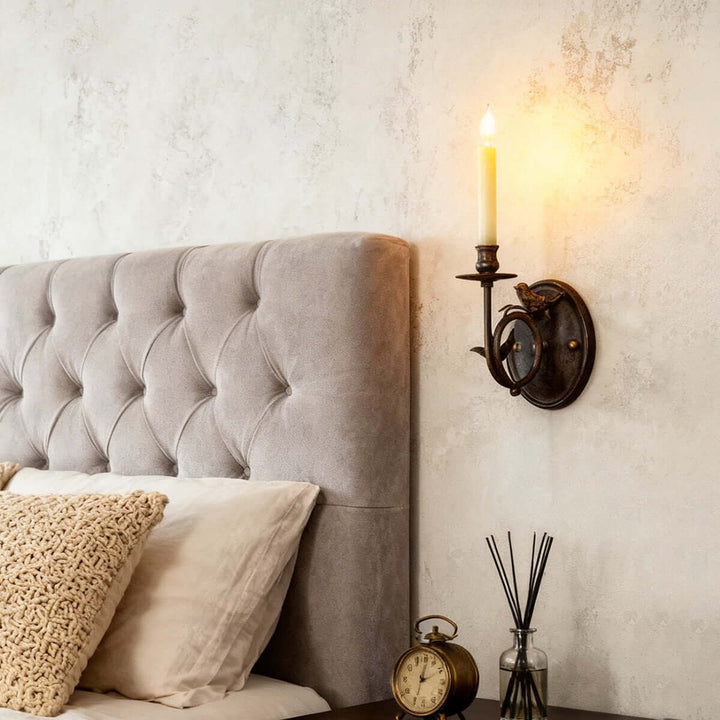 Perching Bird Wall Lamp – French Vintage Creative Decorative