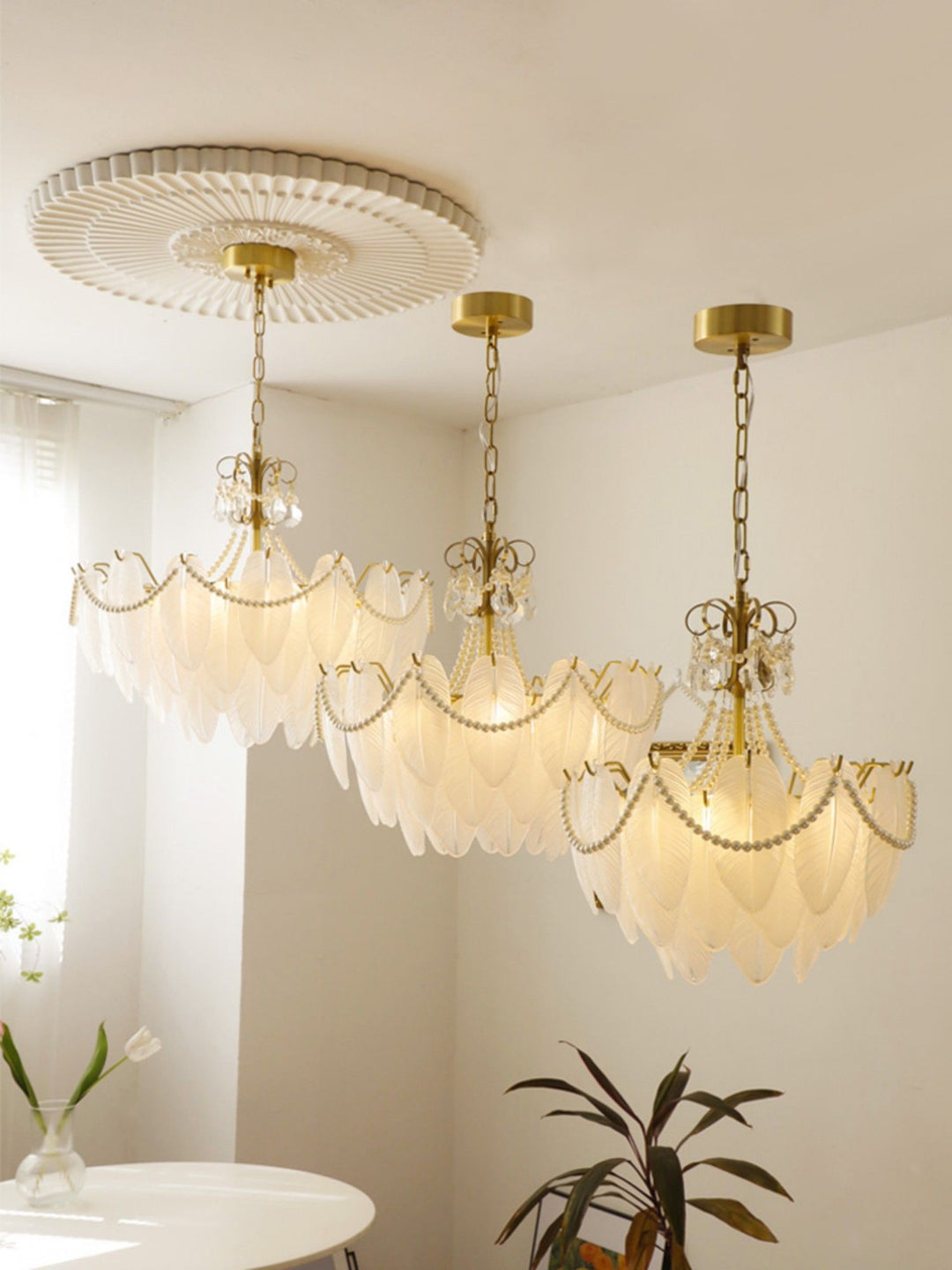 Peroleno Chandelier – Modern Crystal Glass Light for Living Room | Vinlighting