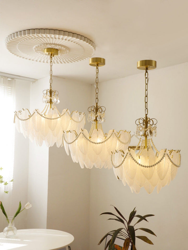 Peroleno Chandelier – Modern Crystal Glass Light for Living Room | Vinlighting