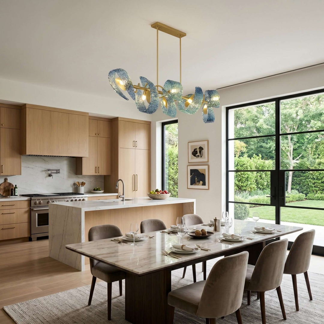 Petal Blue Chandelier