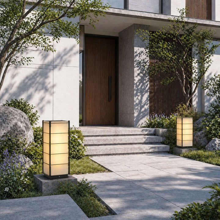 Phaero Outdoor Floor Lamp - Minimalist Wabi-sabi Solar Light