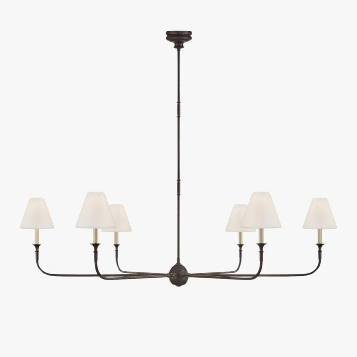 Piaf Grande Chandelier – Modern Mid Century Brass Light for Dining | Vinlighting
