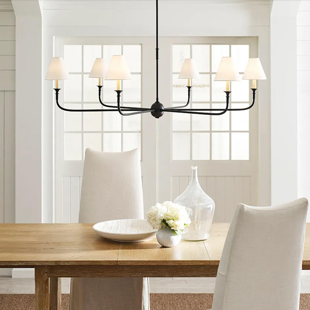 Piaf Grande Chandelier – Modern Mid Century Brass Light for Dining | Vinlighting