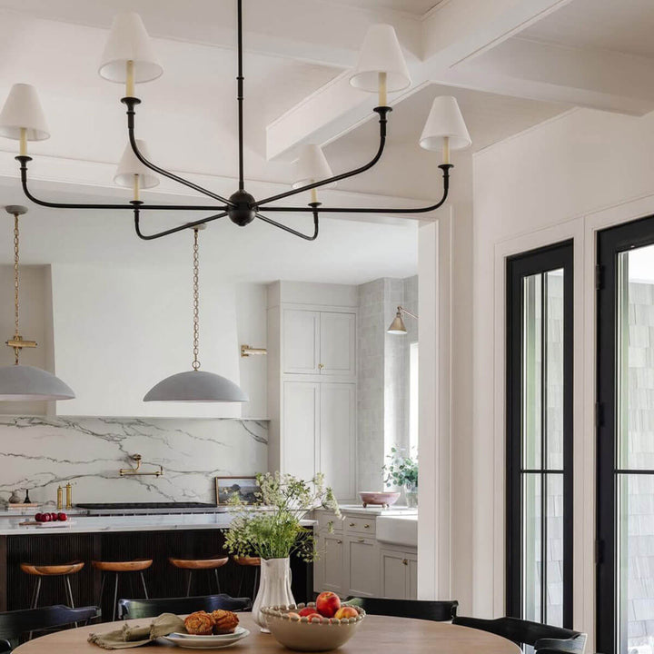 Piaf Grande Chandelier – Modern Mid Century Brass Light for Dining | Vinlighting