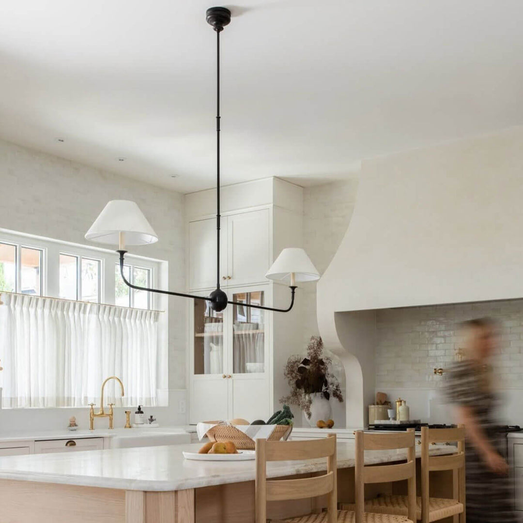 Piaf Grande Chandelier – Modern Mid Century Brass Light for Dining | Vinlighting