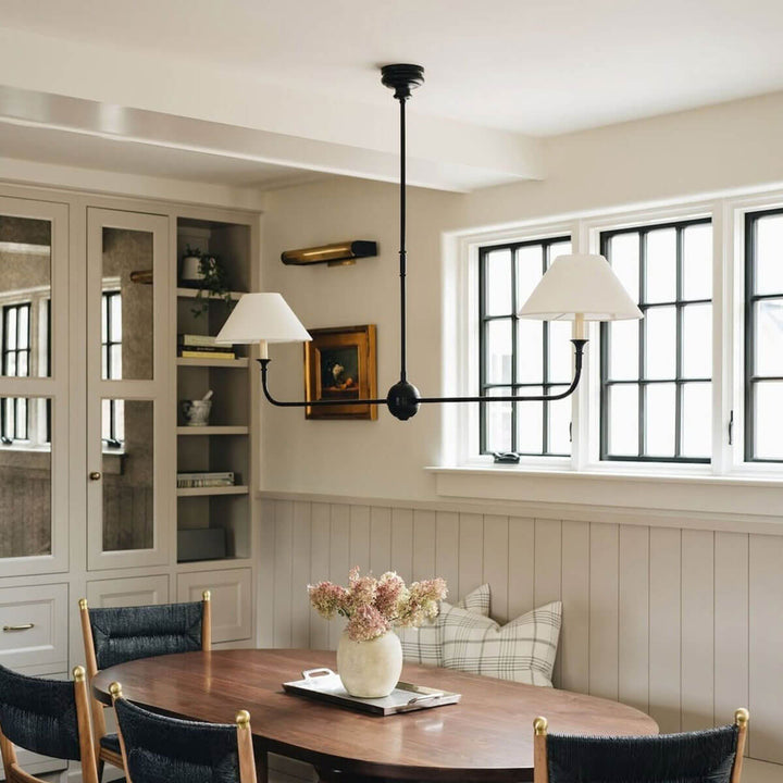 Piaf Grande Chandelier – Modern Mid Century Brass Light for Dining | Vinlighting