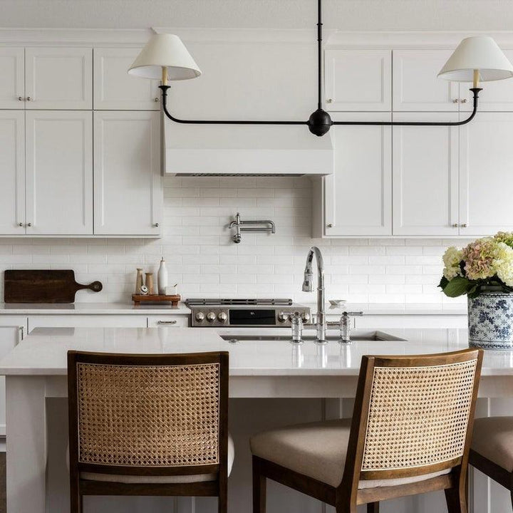 Piaf Grande Chandelier – Modern Mid Century Brass Light for Dining | Vinlighting