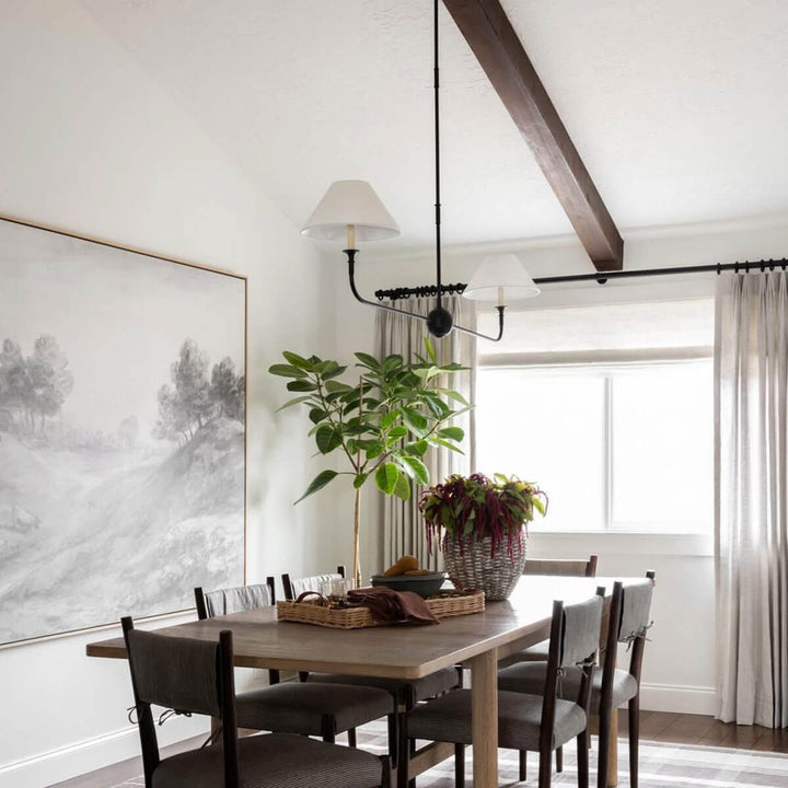 Piaf Grande Chandelier – Modern Mid Century Brass Light for Dining | Vinlighting
