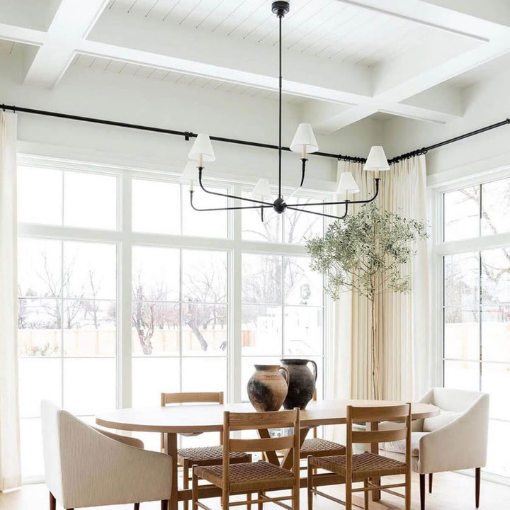 Piaf Grande Chandelier – Modern Mid Century Brass Light for Dining | Vinlighting