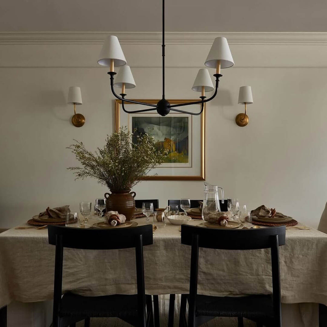 Piaf Grande Chandelier – Modern Mid Century Brass Light for Dining | Vinlighting