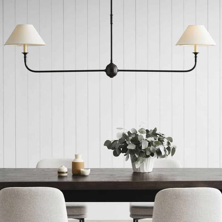 Piaf Grande Chandelier – Modern Mid Century Brass Light for Dining | Vinlighting