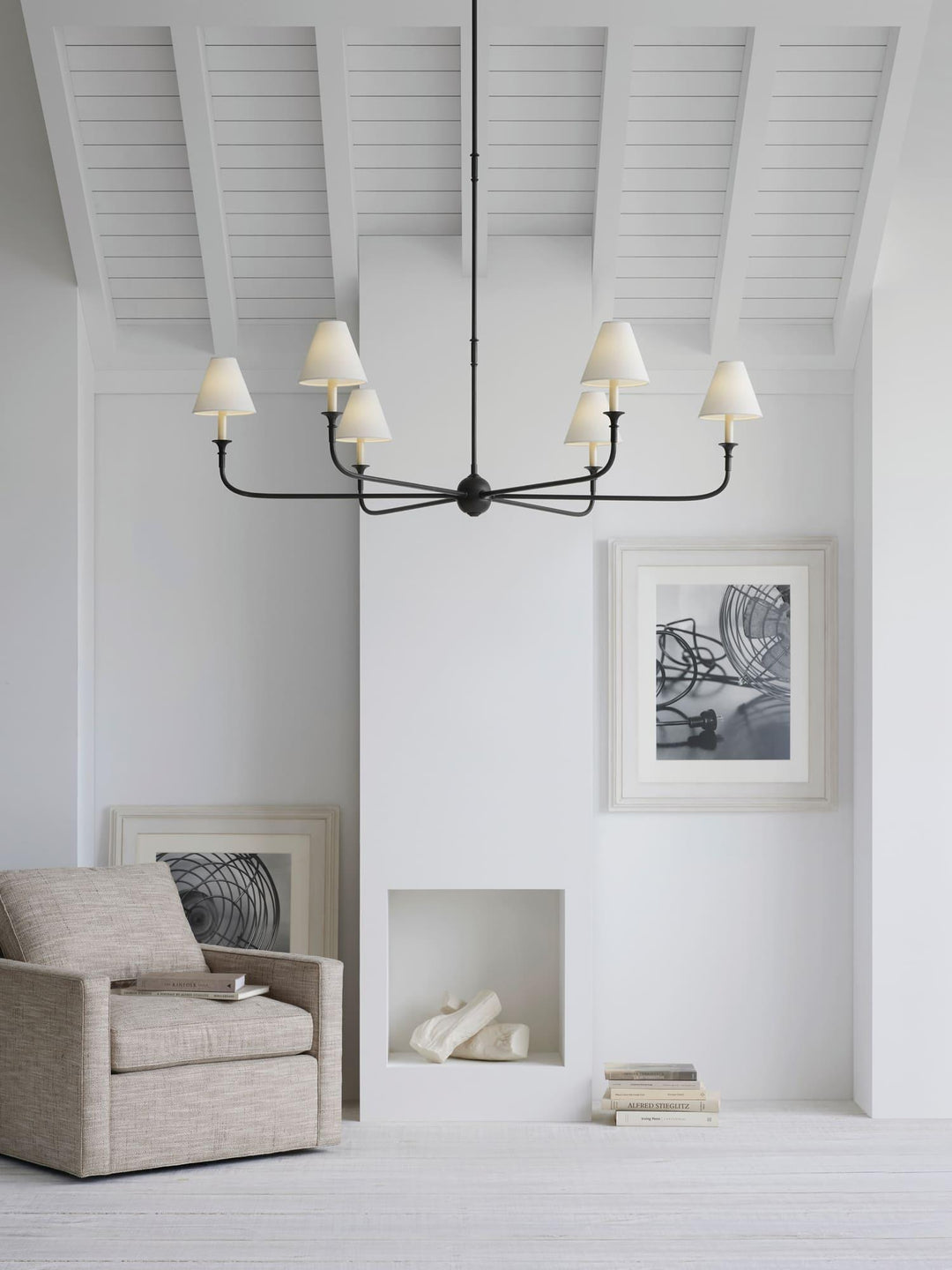 Piaf Grande Chandelier – Modern Mid Century Brass Light for Dining | Vinlighting