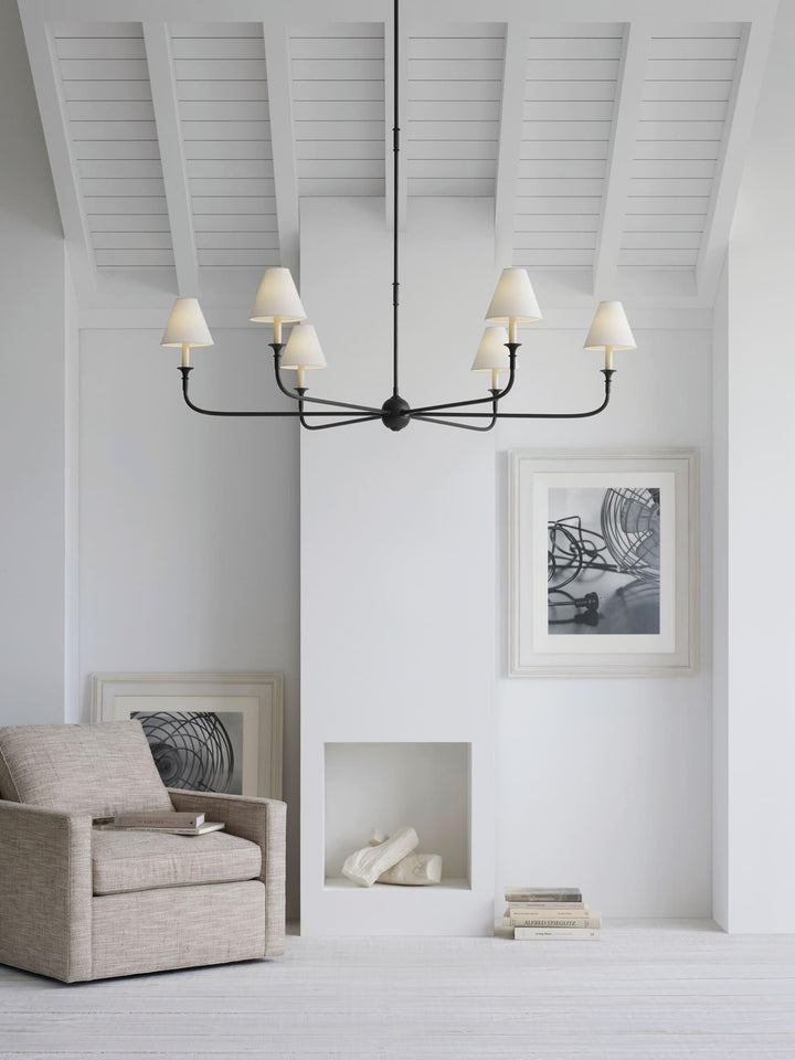 Piaf Grande Chandelier – Modern Mid Century Brass Light for Dining | Vinlighting