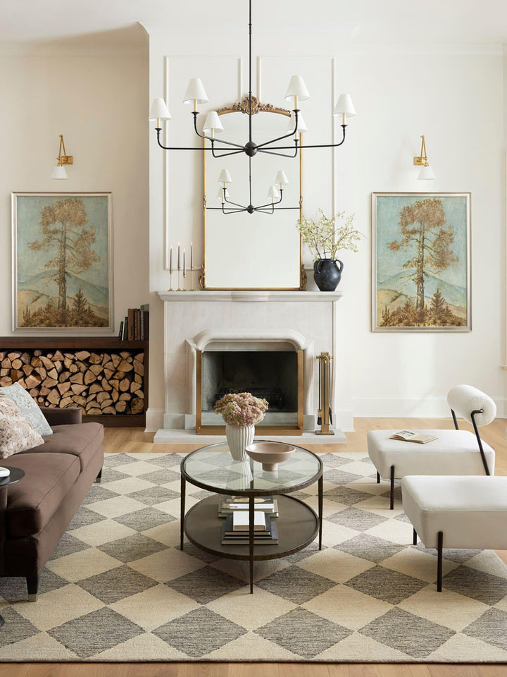 Piaf Grande Chandelier – Modern Mid Century Brass Light for Dining | Vinlighting