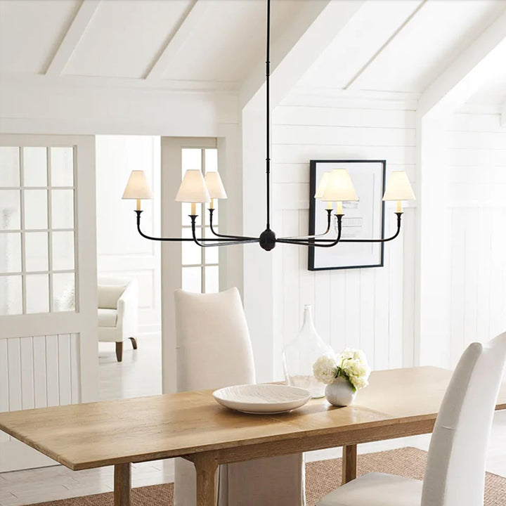 Piaf Grande Chandelier – Modern Mid Century Brass Light for Dining | Vinlighting