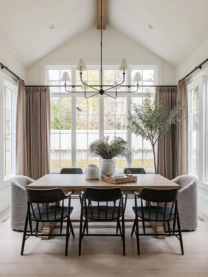 Piaf Grande Chandelier – Modern Mid Century Brass Light for Dining | Vinlighting