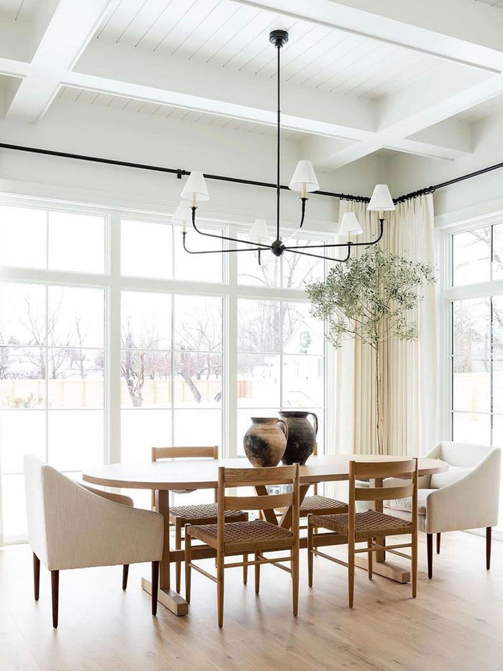 Piaf Grande Chandelier – Modern Mid Century Brass Light for Dining | Vinlighting