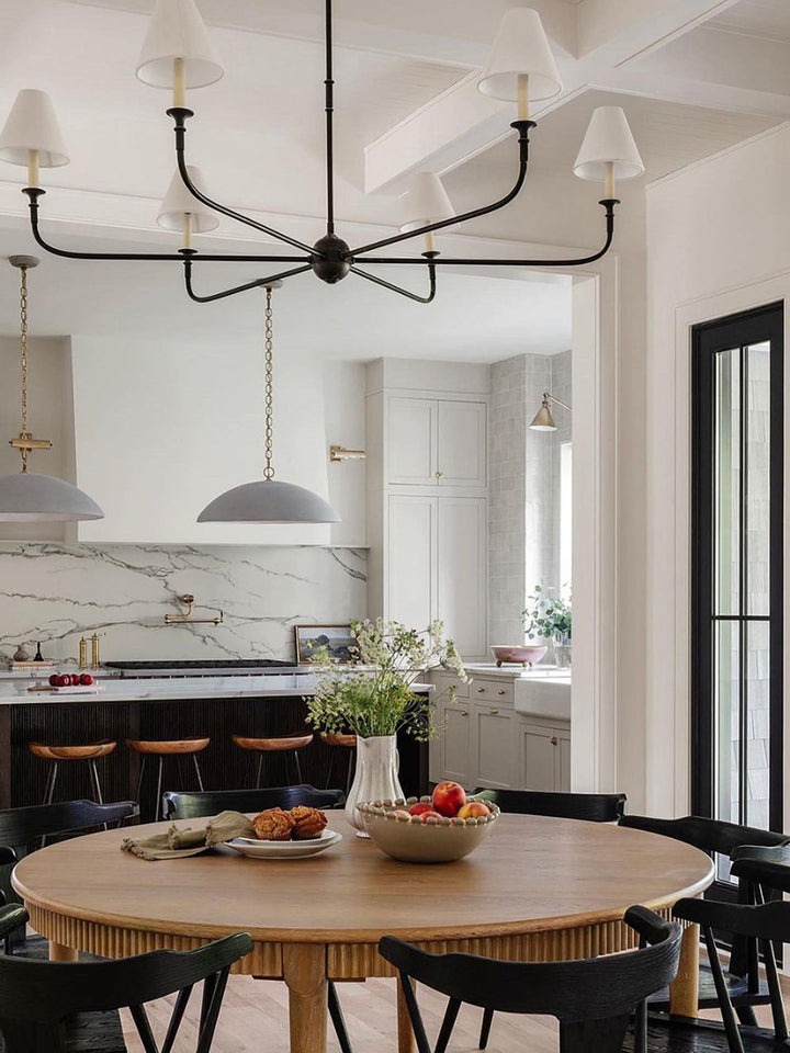 Piaf Grande Chandelier – Modern Mid Century Brass Light for Dining | Vinlighting