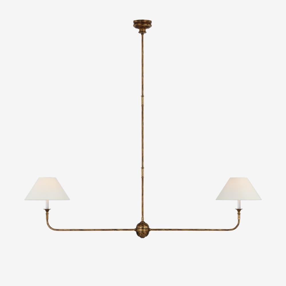 Piaf Grande Chandelier – Modern Mid Century Brass Light for Dining | Vinlighting