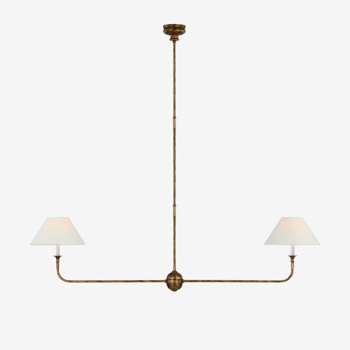 Piaf Grande Chandelier – Modern Mid Century Brass Light for Dining | Vinlighting